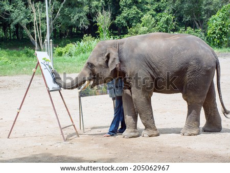 The elephant painting