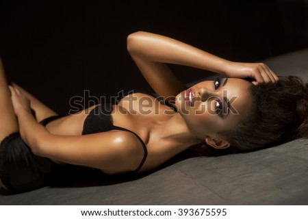 Portrait of a beautiful young African sexy woman