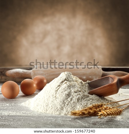 flour spoon and roller