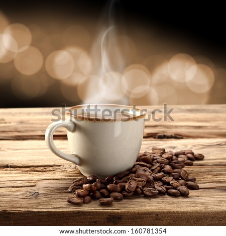 brown coffee and brown coffee beans