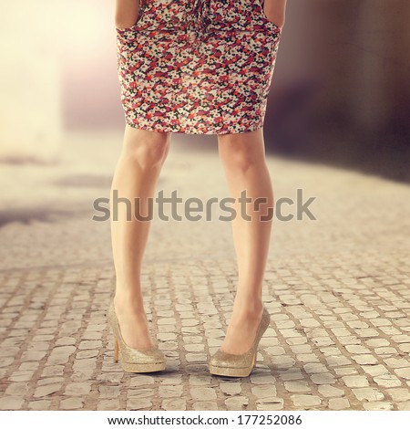 legs and skirt