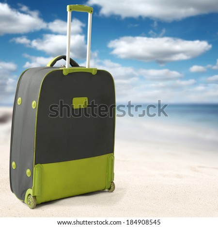 beach sand sky and bag