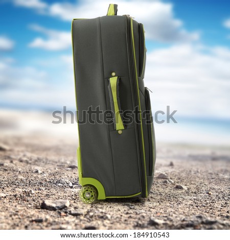 big bag and summer trip