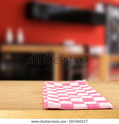red napkin and red interior