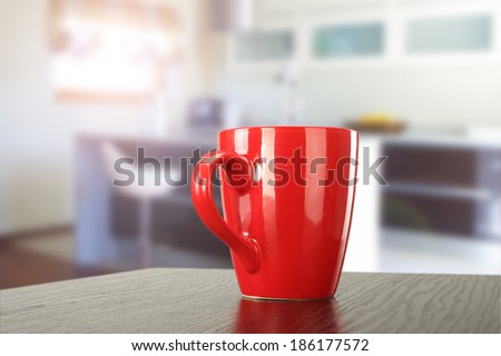 red mug and room