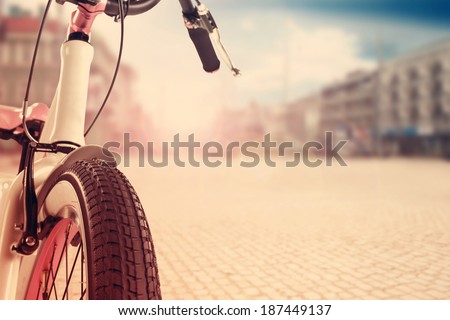 bike and summer in city