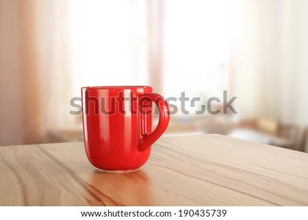 morning mug with warm drink