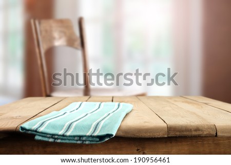 table and napkin