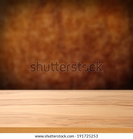 dark wall of brown and yellow desk