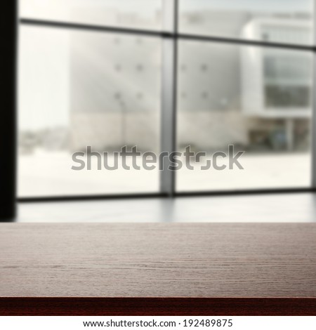 dark space with window in office