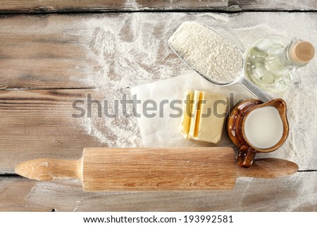 milk flour and oil