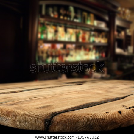table and bar