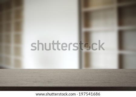 dark desk wall and gray color