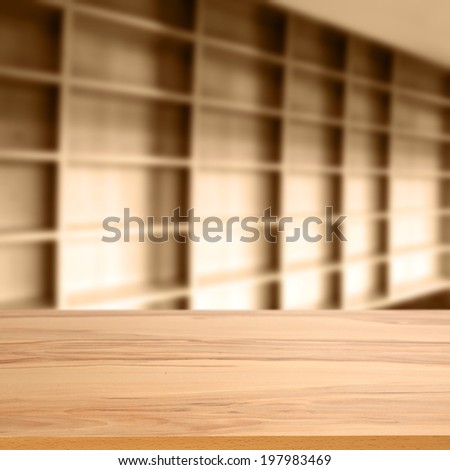 wall of wood and yellow desk space