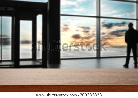 sunset and big window