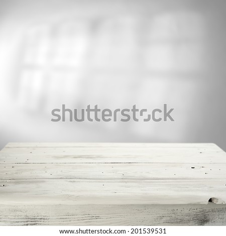 white table and shadow
