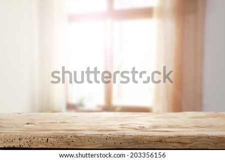 desk and window of morning