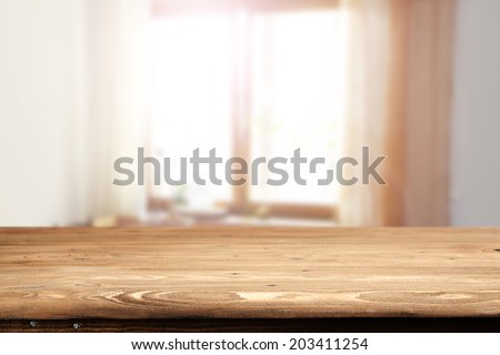 rustic desk and window