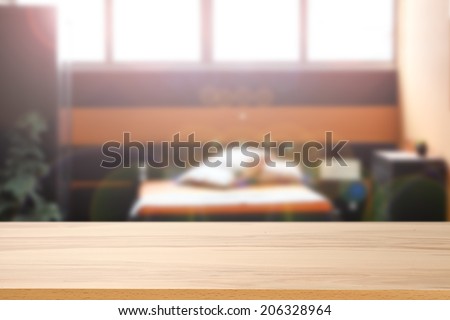 yellow desk and bed room