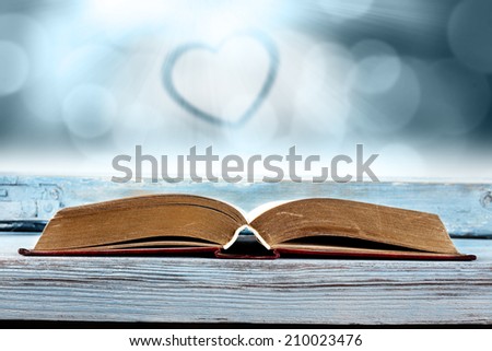 old book and heart