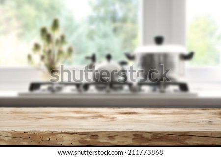 window and desk in kitchen