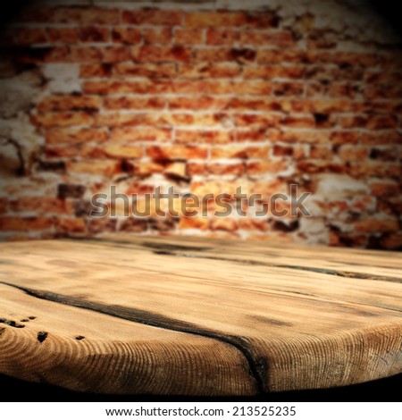 worn space of table and worn wall