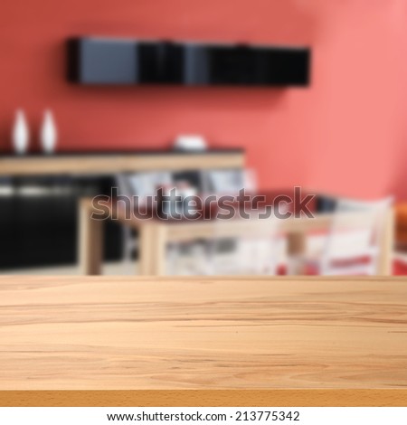 yellow desk and space for food