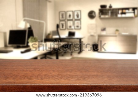 brown top and office