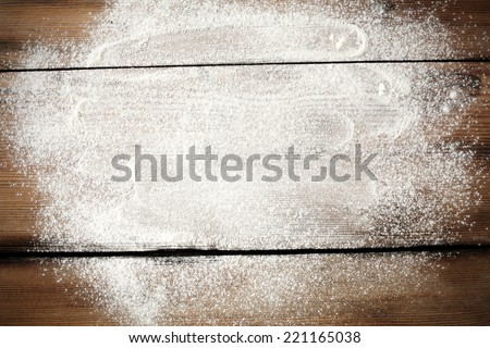 desk of white flour