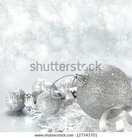 silver balls and silver background