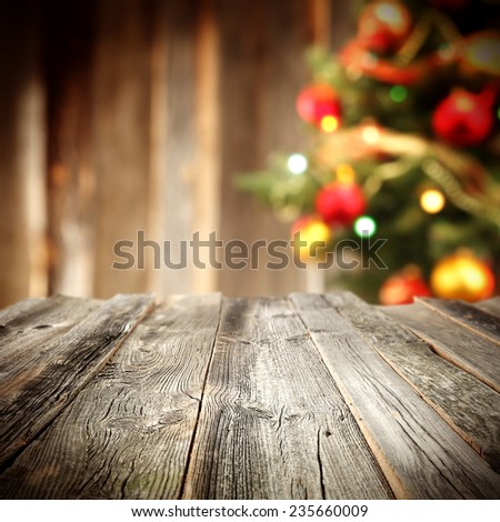 holiday vintage background of deck