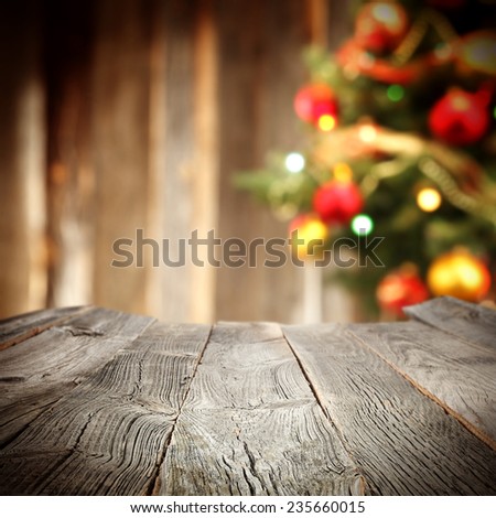 holiday vintage background of table