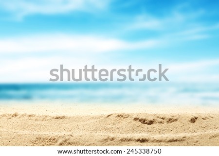 summer beach and sea