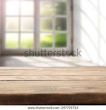 green garden window and desk