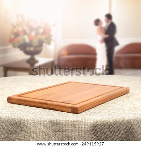 wedding background and desk