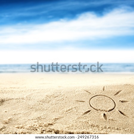 sun on sand