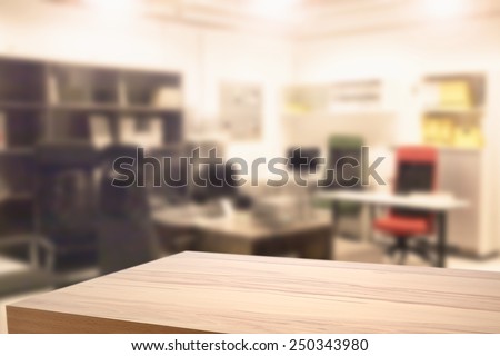 yellow desk and office