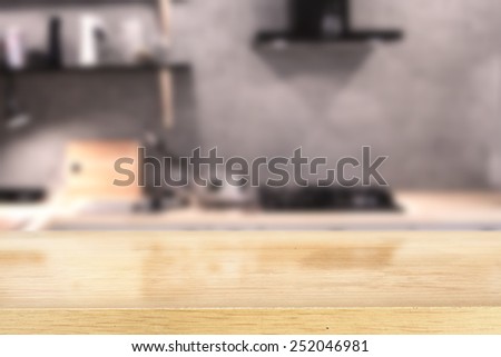 yellow desk in kitchen