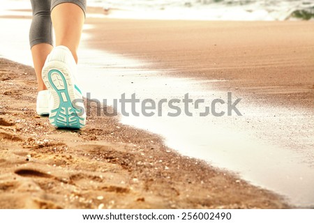 white shoes and sand