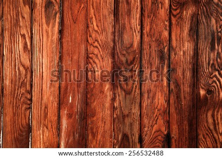 red wall of wood and space for text