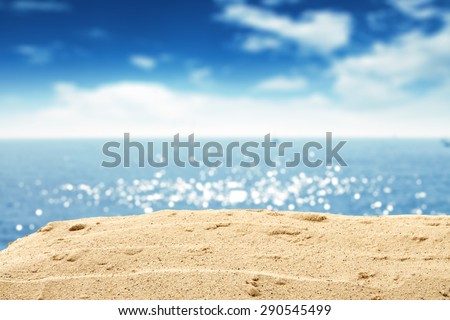 ocean and sand and sky
