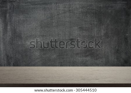 dark background of black board and black empty board place