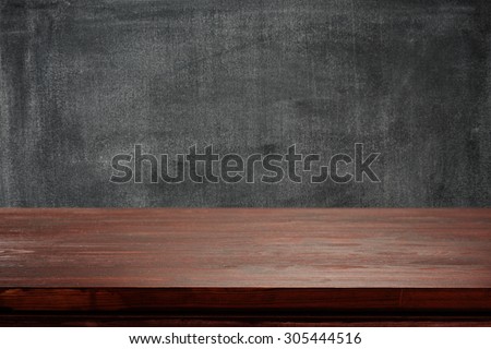 dark background of black board and red board place and space for your school decoration