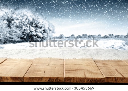 frost snow and landscape space