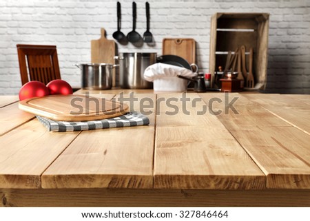 free space on table and kitchen desk top