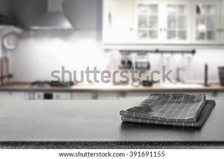 home retro interior background of kitchen in white color and table with shadows