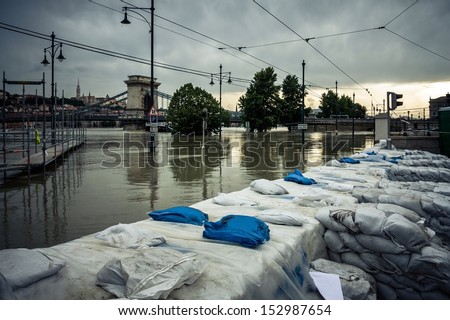 Flooded Terrian In Europe At Summer
