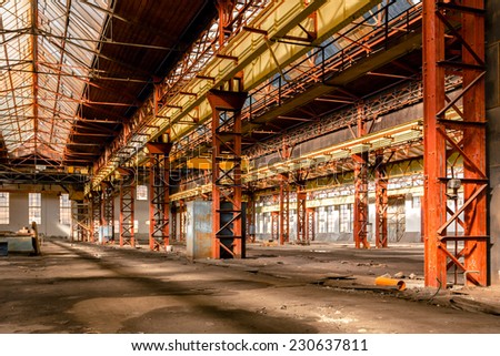 Electricity distribution hall in metal industry