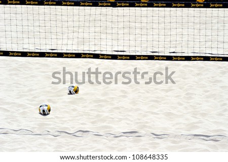 HERMOSA BEACH CA JULY 21 The Jose Cuervo Pro Beach Volleyball tournament in Hermosa Beach CA on July 21 2012. HERMOSA BEACH CA JULY 21 The Jose Cuervo Pro Beach Volleyball tournament in Hermosa Beach CA on July 21 2012.