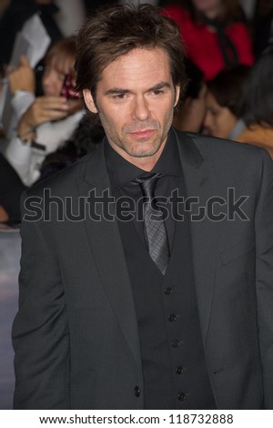 LOS ANGELES, CA - NOVEMBER 12: Actor Billy Burke arrives at the premiere of The Twilight Saga: Breaking Dawn - Part 2 at the Nokia Theater in Los Angeles, CA on November 12, 2012
